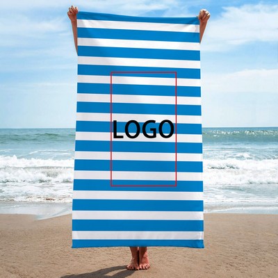 Classic Striped Cotton Beach Towel